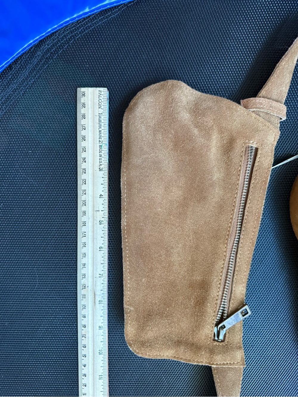 Free People Avalon 100% Leather Suede Sling Crossbody Or Belt Bag - Tan Brown - Picture 5 of 14